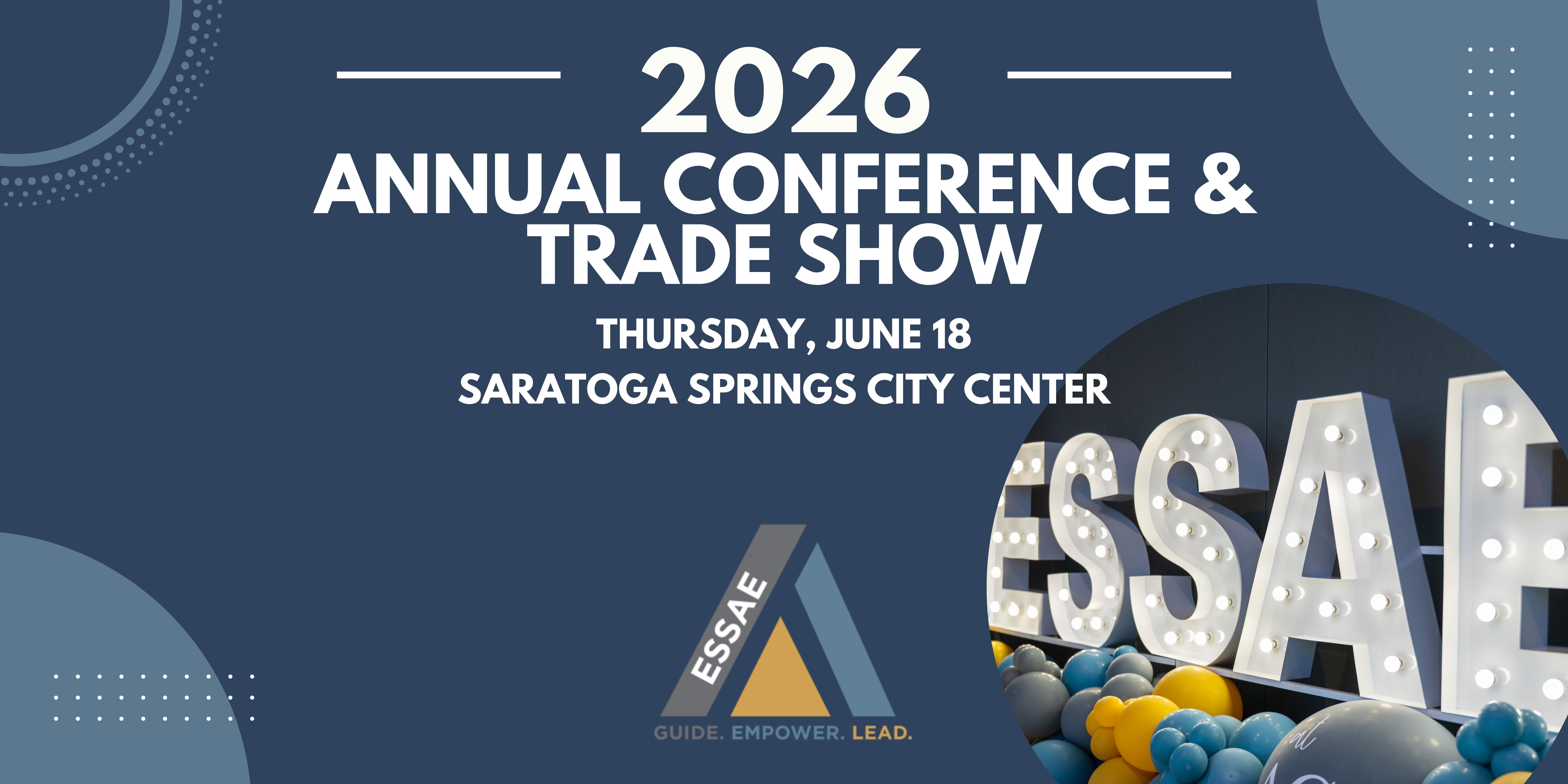 ESSAE Annual Conf & Trade Show June 18 2026 Saratoga Springs, NY