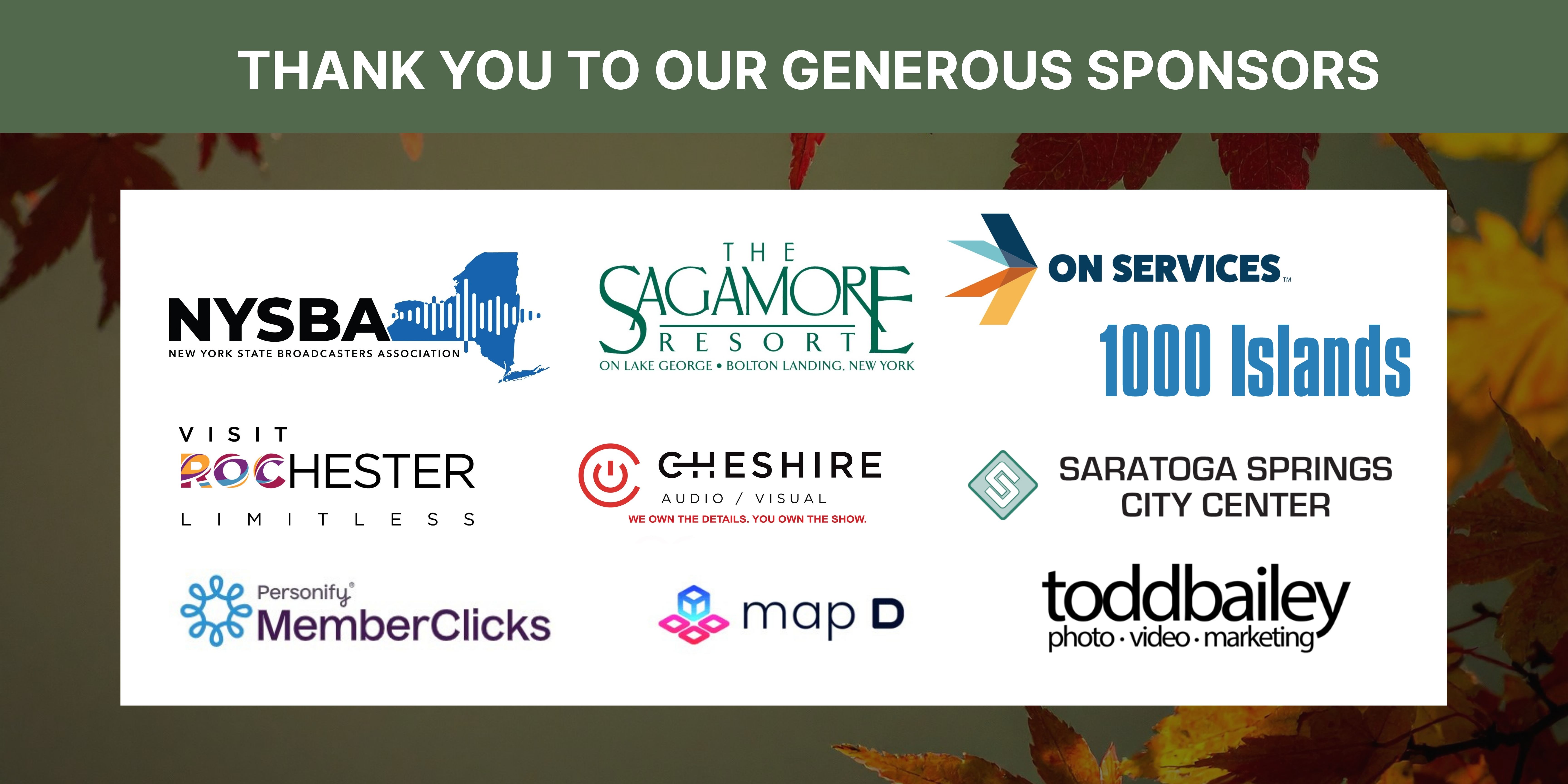 Thank you to the 2026 ESSAE Harvest Highlight sponsors